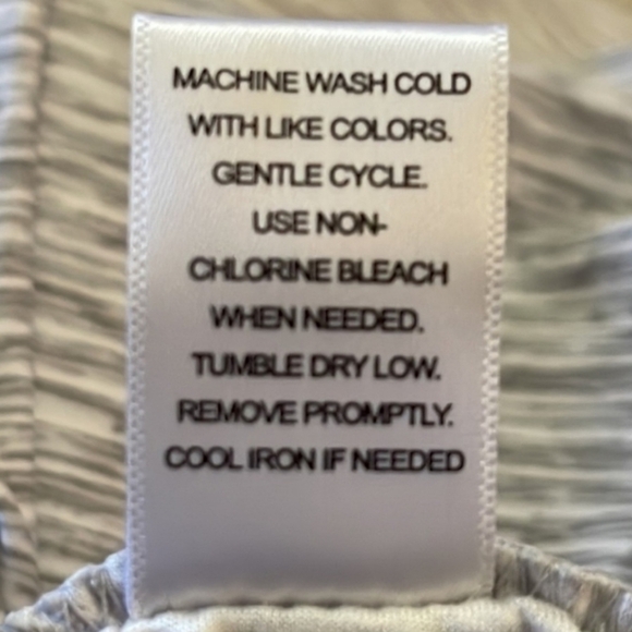 Jaclyn Intimates Lounge Sleep Jogger Pants Pockets Women's 2X Grey White Stripe - Picture 6 of 6